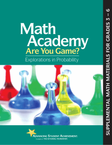 Are You Game? - The Actuarial Foundation