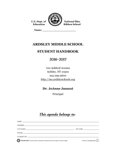 AMS Student Handbook - Ardsley Middle School