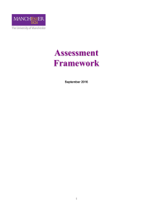 Assessment Principles - The University of Manchester