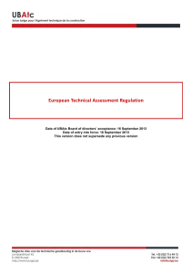 European Technical Assessment Regulation