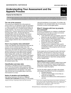 Property Tax Fact Sheet 12c, Understanding Your Assessment and