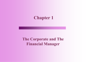 Who is The Financial Manager?