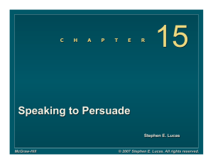 Chapter 15 -- Speaking To Peersuade