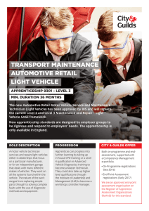 transport maintenance automotive retail light vehicle
