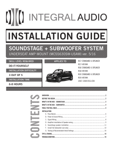 INSTALLATION GUIDE