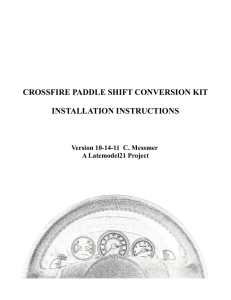 crossfire paddle shift conversion kit - SRT
