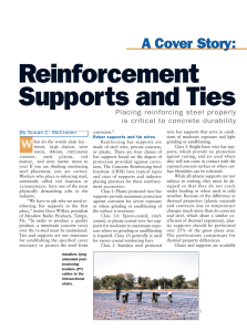 Reinforcement Supports and Ties