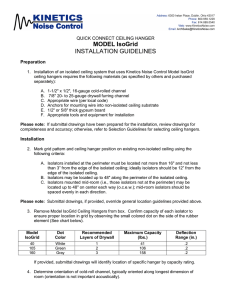 MODEL IsoGrid INSTALLATION GUIDELINES