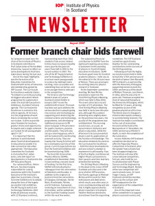 Former branch chair bids farewell