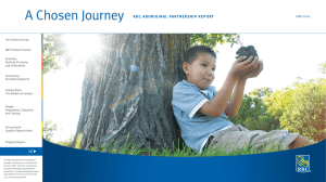 A Chosen Journey RBC ABORIGINAL PARTNERSHIP REPORT