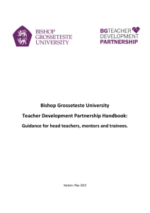 Partnership Handbook - Bishop Grosseteste University