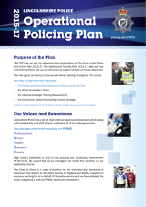 Operational Policing Plan
