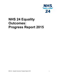 Equality Outcomes: Progress Report 2015