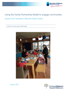 Using the Family Partnership Model to engage communities