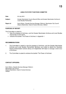 13 GM County Records Office - Greater Manchester Combined