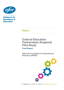 Cultural Education Partnerships (England) Pilot Study