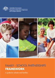 FAMILY - SCHOOL PARTNERSHIPS FRAMEWORK