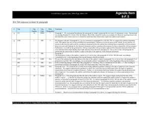 Agenda Item 8-F.5 - International Auditing and Assurance Standards