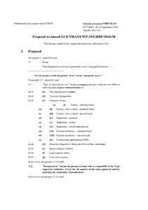 Proposal to amend ECE/TRANS/WP.29/GRRF/2016/38 I. Proposal