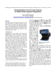 Characterization of a 2-D Laser Scanner for Mobile Robot