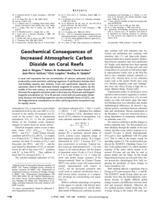 Geochemical Consequences of Increased Atmospheric Carbon