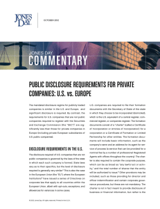 Public Disclosure Requirements
