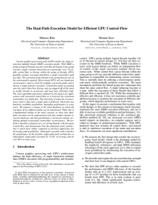 The Dual-Path Execution Model for Efficient GPU Control Flow