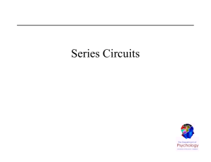 Series Circuit Characteristics