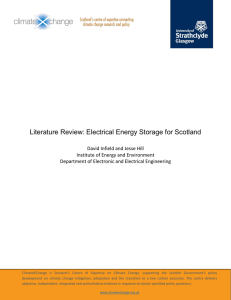 Literature Review: Electrical Energy Storage for