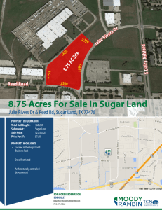 +/- 8.75 Acres for Sale in Sugar Land