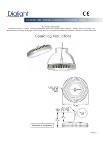 DuroSite® LED High Bay Installation Manual