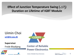 Effect of Tj duration on lifetime of IGBT module