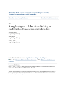 Strengthening our collaborations: Building an electronic health