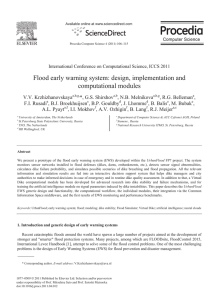 Flood early warning system: design, implementation