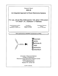 An Integrated Approach to Power Electronics Systems