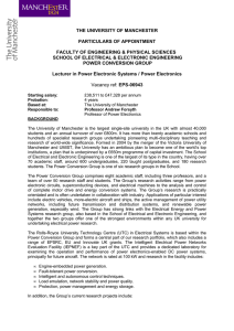 EPS-06943-Lecturer in Power Electronic Systems