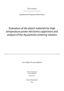 Evaluation of die attach materials for high temperature power