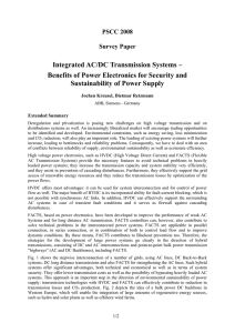 Integrated AC/DC Transmission Systems – Benefits of Power