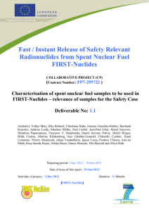Fast / Instant Release of Safety Relevant Radionuclides from Spent