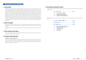 1 Bearing Life and Load Rating
