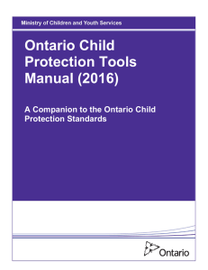 Ontario Child Protection Tools Manual (2016)