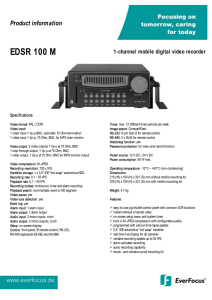 EDSR 100 M - Surveillance