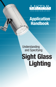 Sight Glass Lighting - LJ Star Incorporated
