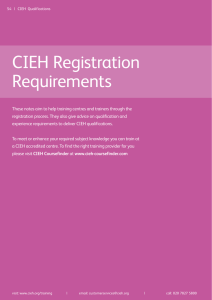 Registration requirements - The Chartered Institute of Environmental