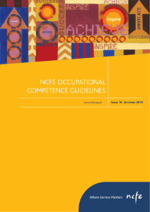 Occupational Competence Guidelines