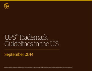 UPS® Trademark Guidelines in the US