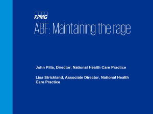 Maintaining the ABF rage - Activity Based Funding Conference 2016