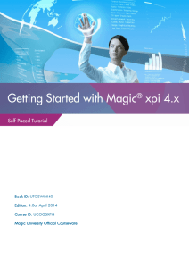 Getting Started with Magic xpi 4.x