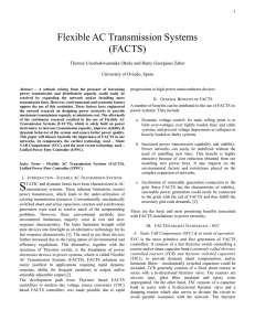 Flexible AC Transmission Systems (FACTS)