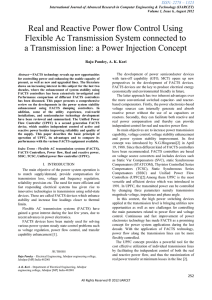 Real and Reactive Power flow Control Using Flexible Ac